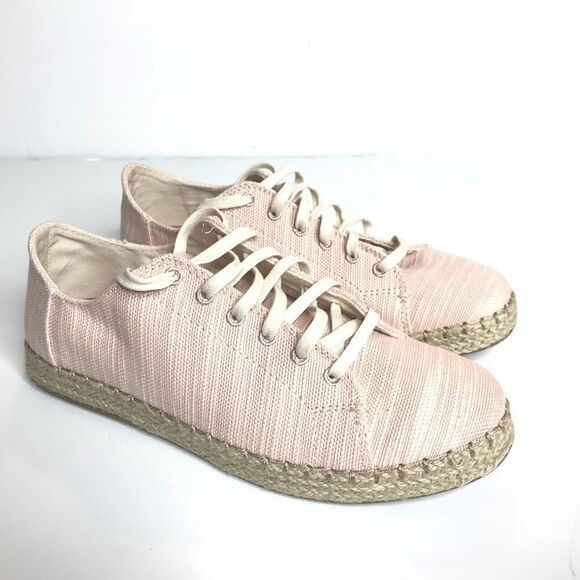 TOMS Sz 7.5 Espadrilles Pink Sneakers - Picture 1 of 8